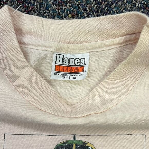Vintage 1980’s North American Aircraft Operations B-1B Graphic T-Shirt Tan XL - Picture 3 of 4